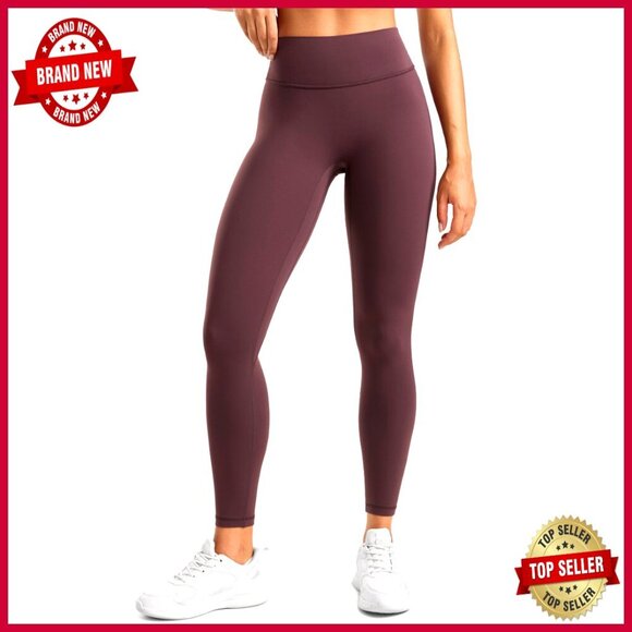 Pants - High Waisted No Front Seam Yoga Leggings 25" Tummy Control Workout Pants
